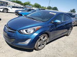 2014 Hyundai Elantra Se Blue vin: KMHDH4AH1EU148451