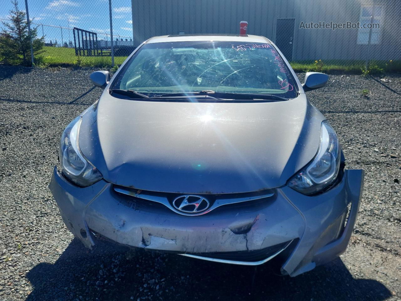 2016 Hyundai Elantra Se Gray vin: KMHDH4AH2GU483866