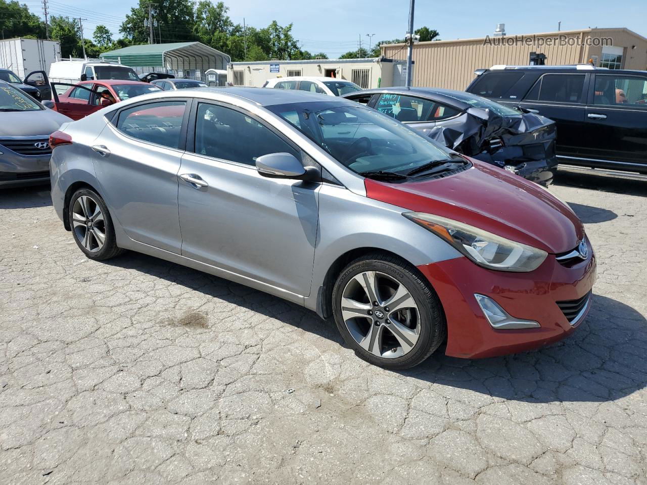 2016 Hyundai Elantra Se Silver vin: KMHDH4AH2GU534735