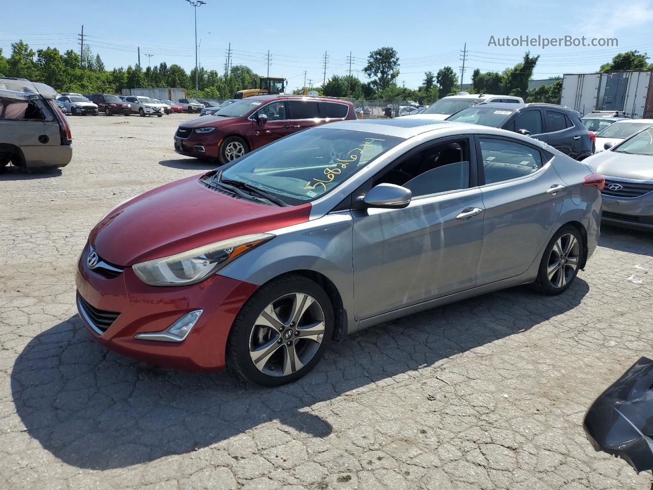 2016 Hyundai Elantra Se Silver vin: KMHDH4AH2GU534735