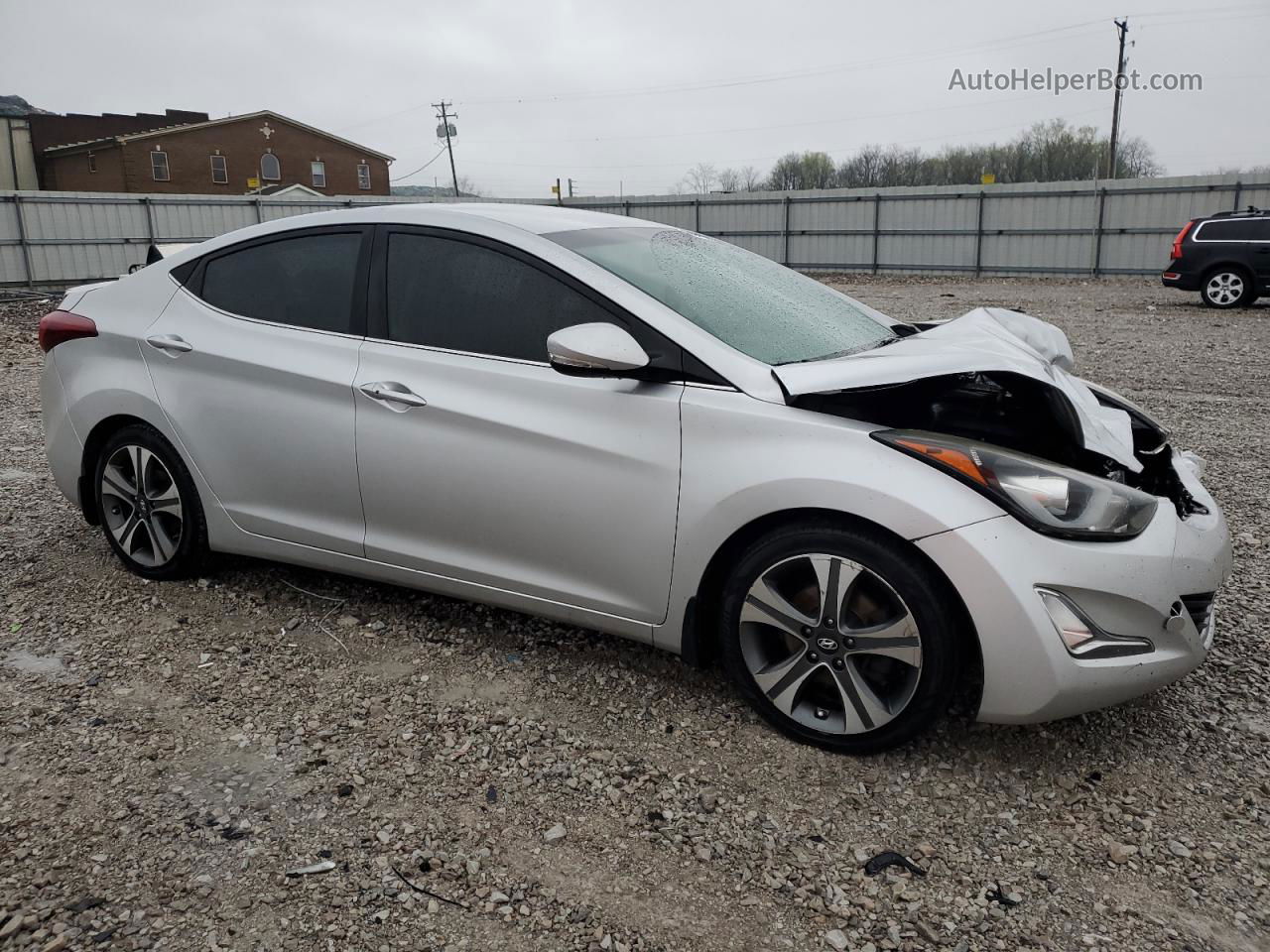 2016 Hyundai Elantra Se Silver vin: KMHDH4AH3GU523291