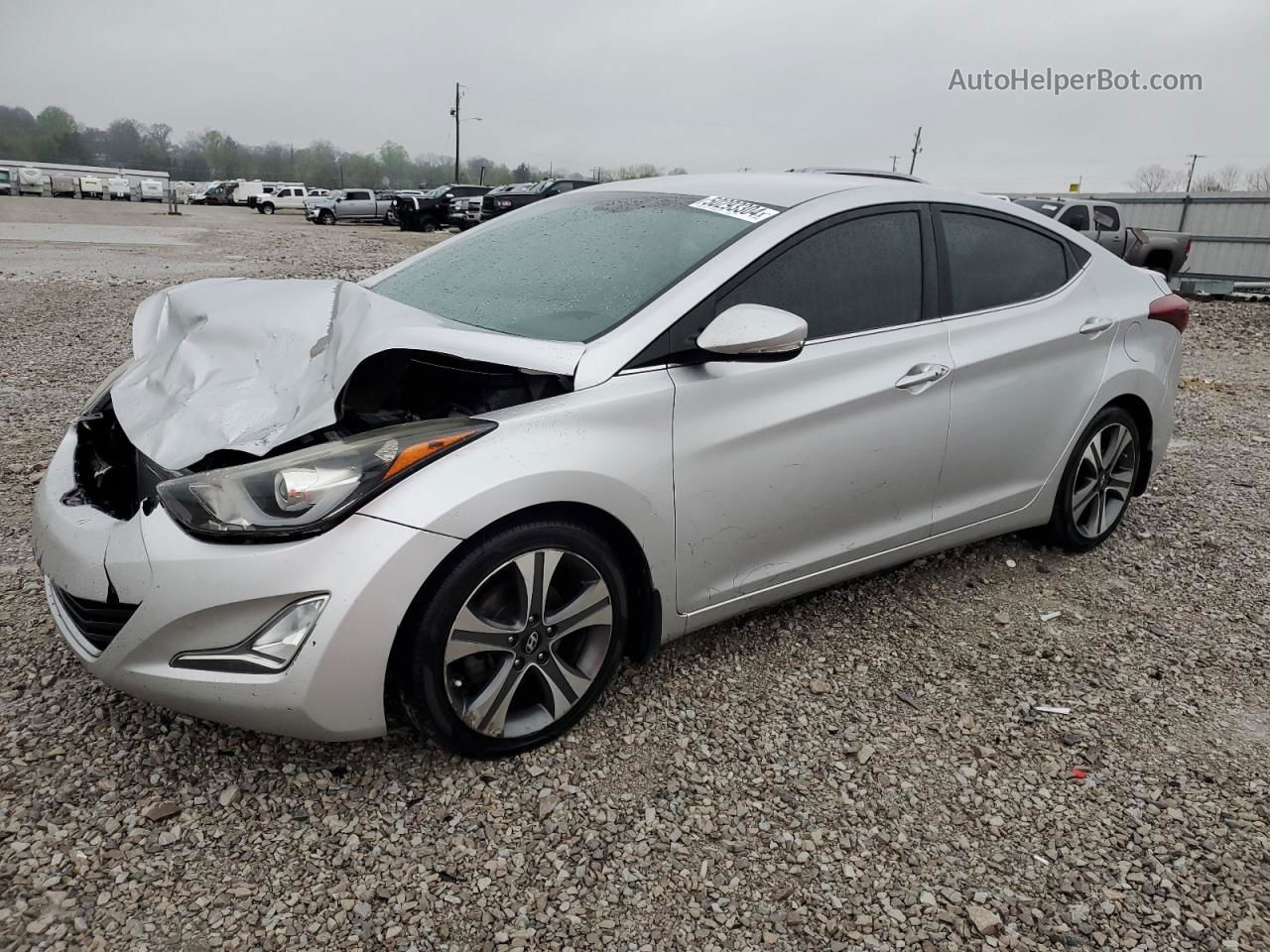 2016 Hyundai Elantra Se Серебряный vin: KMHDH4AH3GU523291