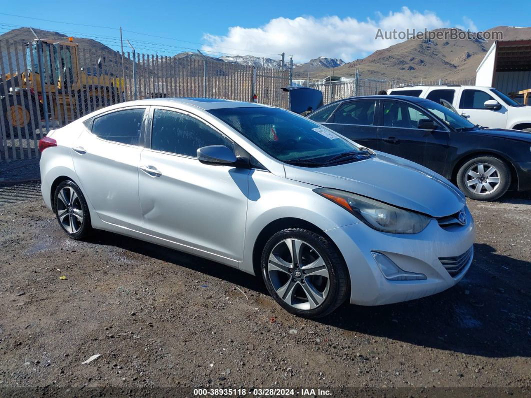 2014 Hyundai Elantra Sport Silver vin: KMHDH4AH4EU126329