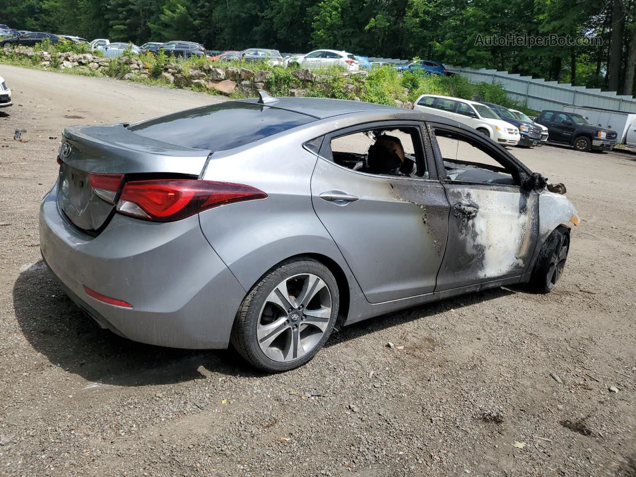 2014 Hyundai Elantra Se Silver vin: KMHDH4AH4EU169696