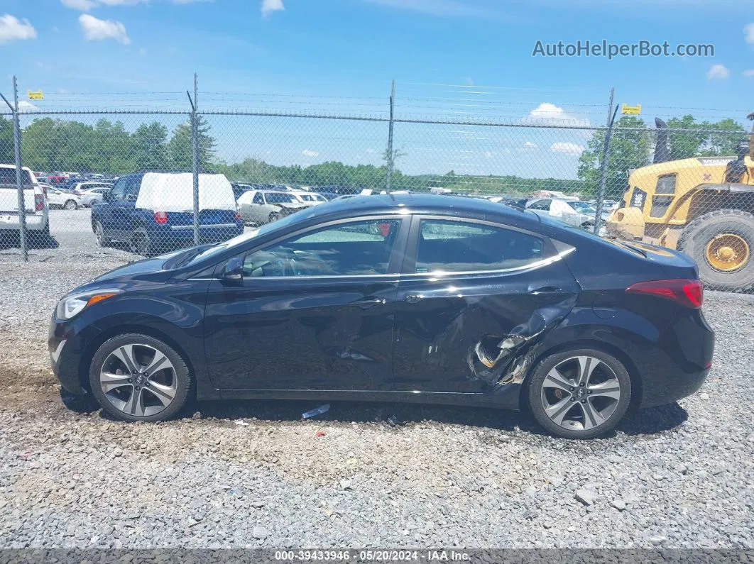 2014 Hyundai Elantra Sport Black vin: KMHDH4AH5EU075407