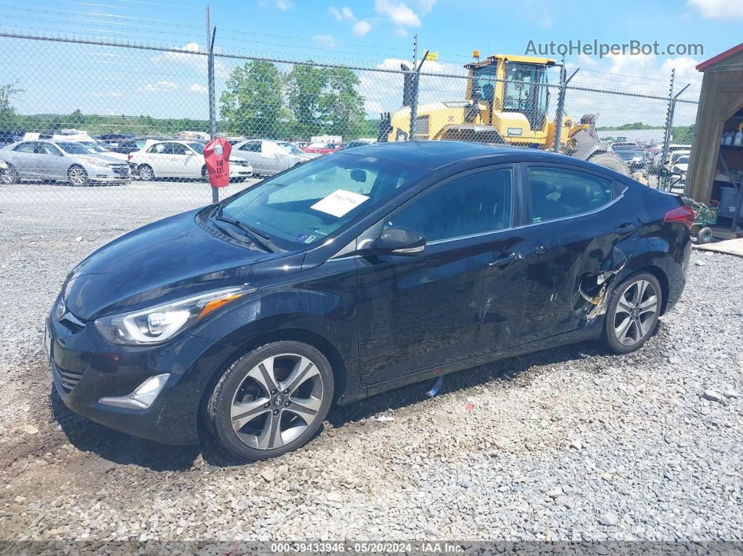 2014 Hyundai Elantra Sport Black vin: KMHDH4AH5EU075407