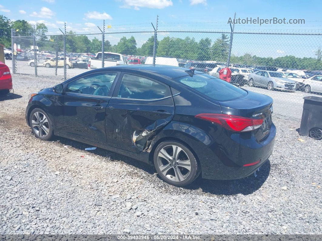 2014 Hyundai Elantra Sport Black vin: KMHDH4AH5EU075407