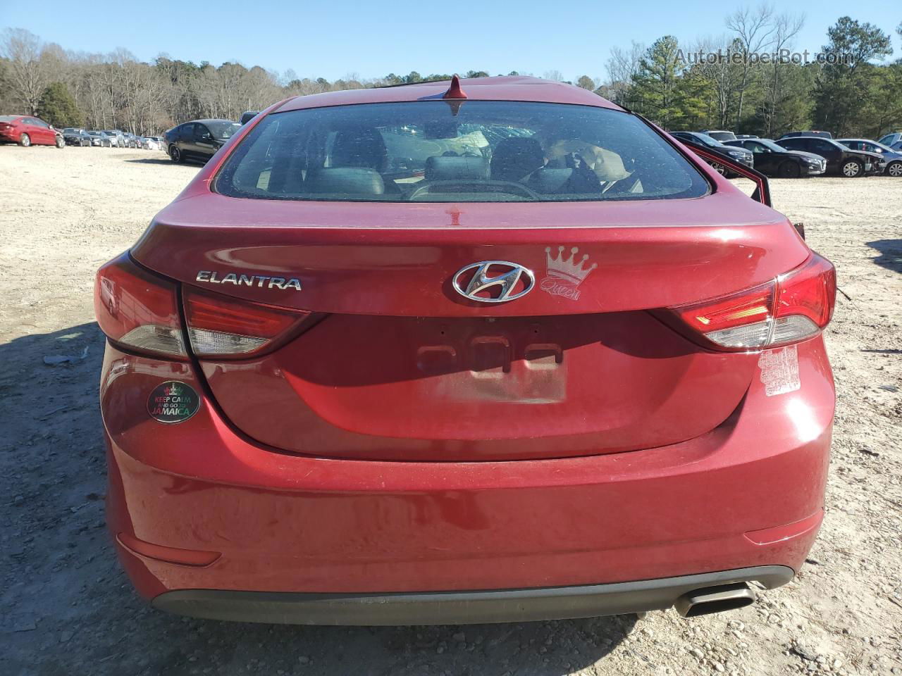 2014 Hyundai Elantra Se Burgundy vin: KMHDH4AH5EU173871