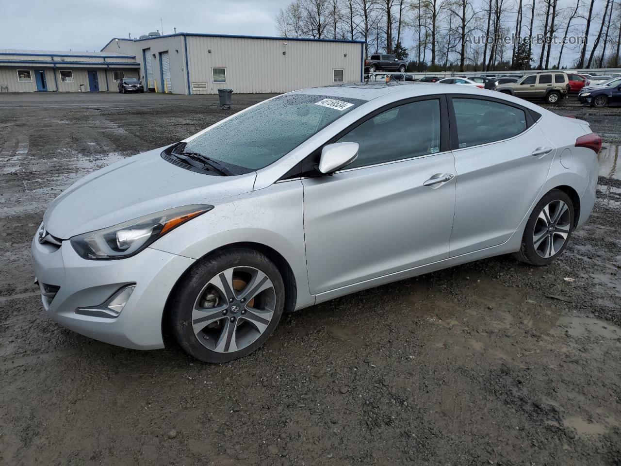 2015 Hyundai Elantra Se Silver vin: KMHDH4AH5FU249896