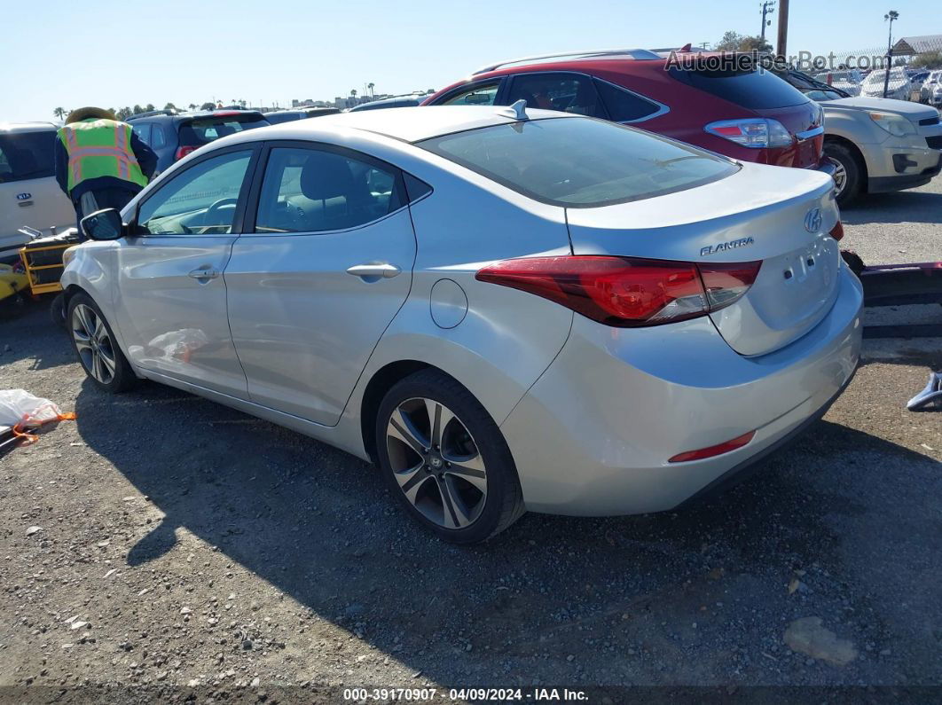 2016 Hyundai Elantra Sport Silver vin: KMHDH4AH5GU488981