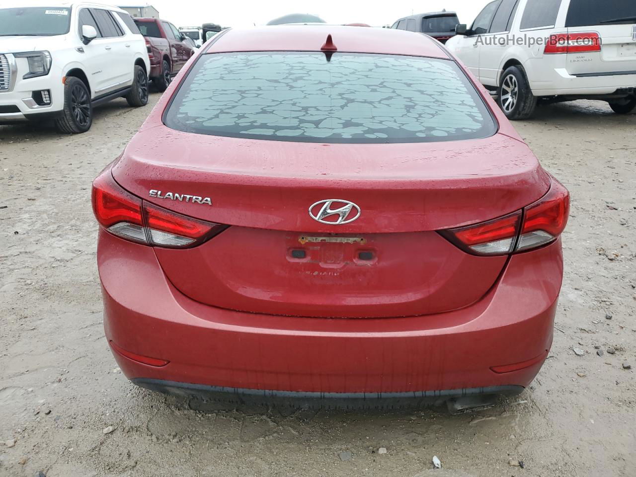 2014 Hyundai Elantra Se Red vin: KMHDH4AH8EU158281