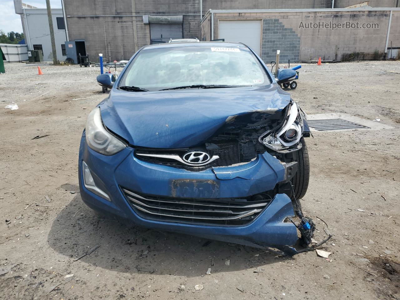 2014 Hyundai Elantra Se Синий vin: KMHDH4AH8EU169586