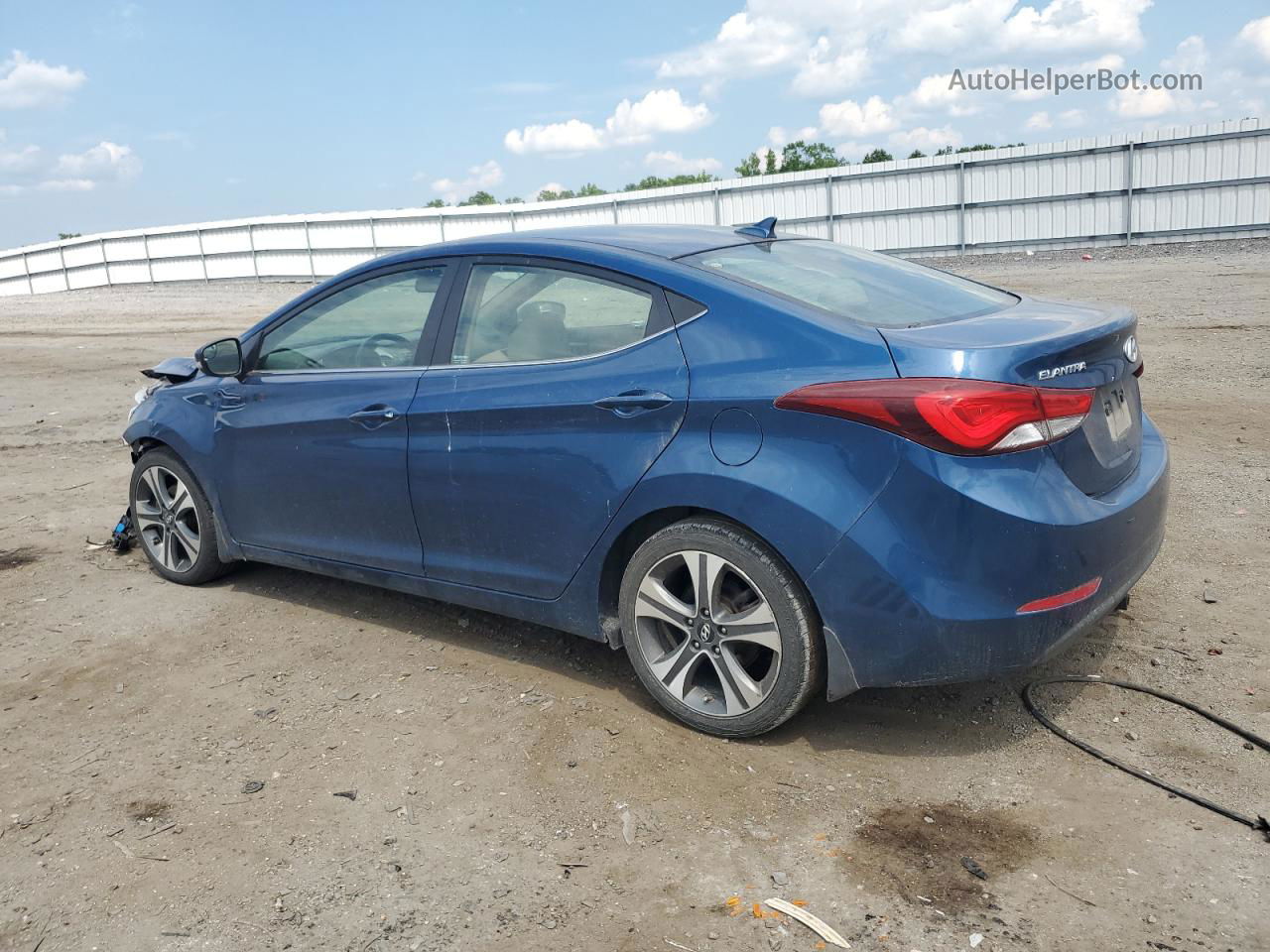 2014 Hyundai Elantra Se Синий vin: KMHDH4AH8EU169586