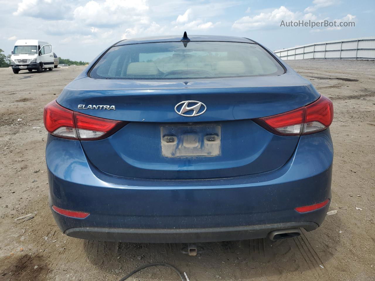 2014 Hyundai Elantra Se Blue vin: KMHDH4AH8EU169586