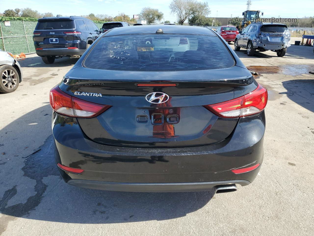 2016 Hyundai Elantra Se Черный vin: KMHDH4AH8GU586564