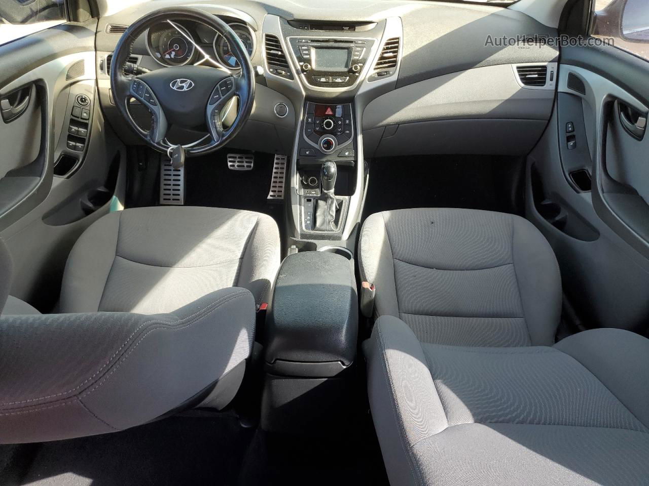 2016 Hyundai Elantra Se Черный vin: KMHDH4AH8GU586564