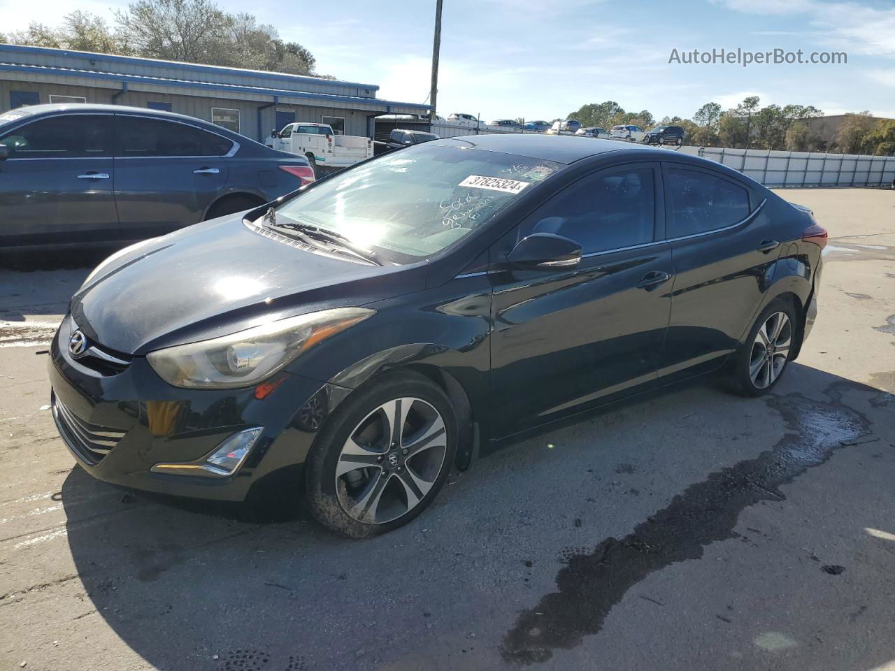 2016 Hyundai Elantra Se Черный vin: KMHDH4AH8GU586564