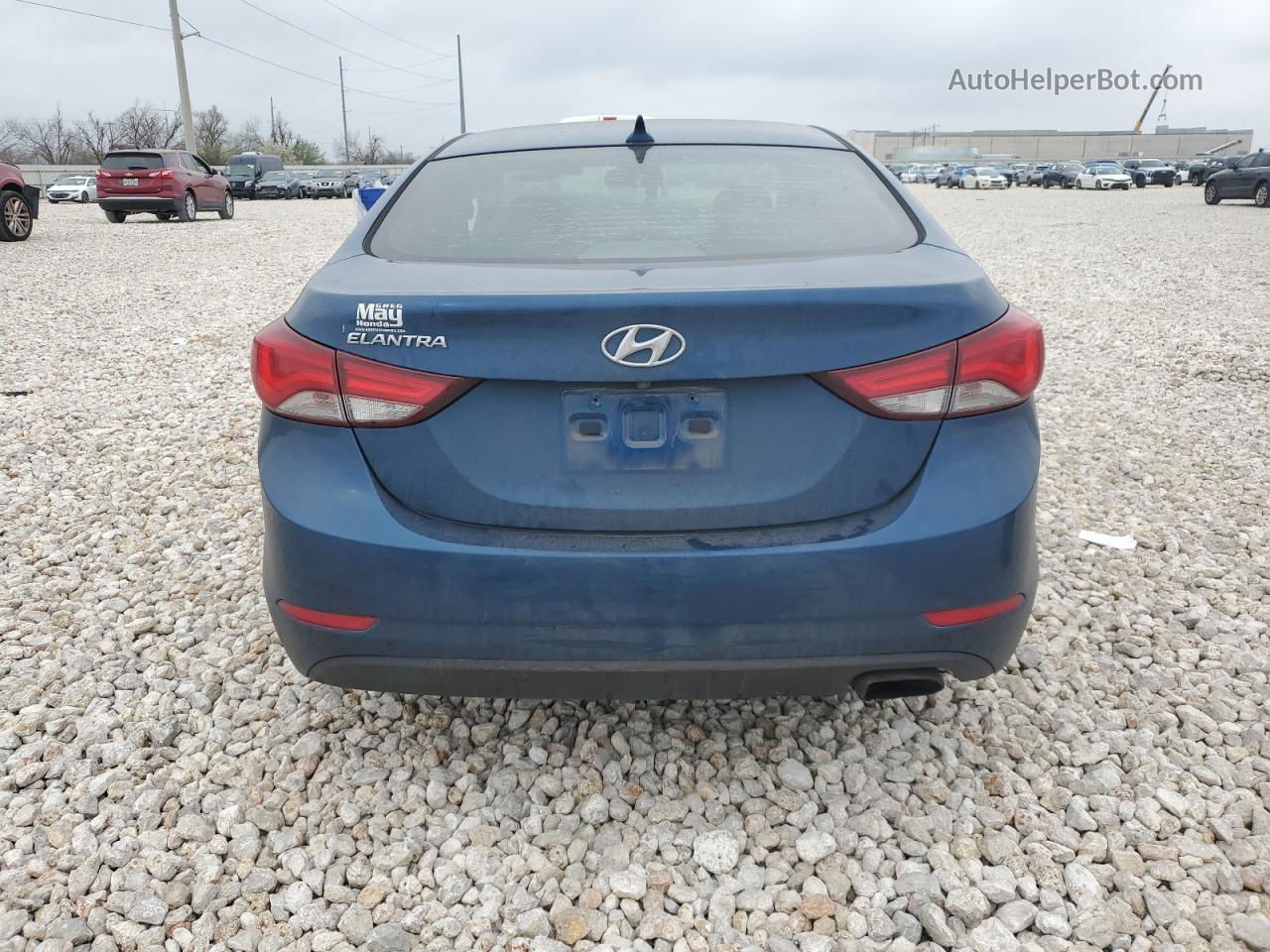 2014 Hyundai Elantra Se Blue vin: KMHDH4AH9EU174652