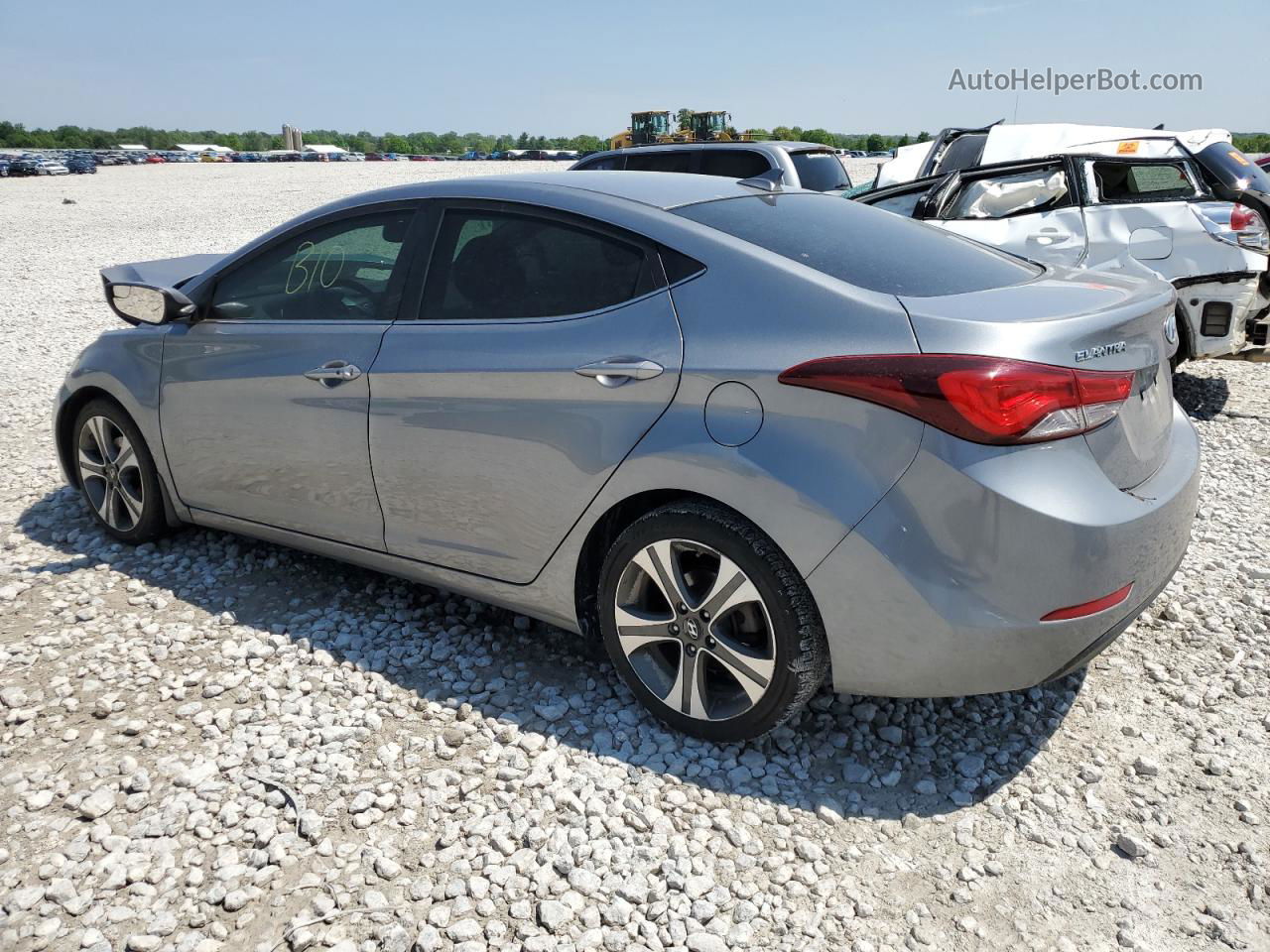 2014 Hyundai Elantra Se Серебряный vin: KMHDH4AHXEU155706