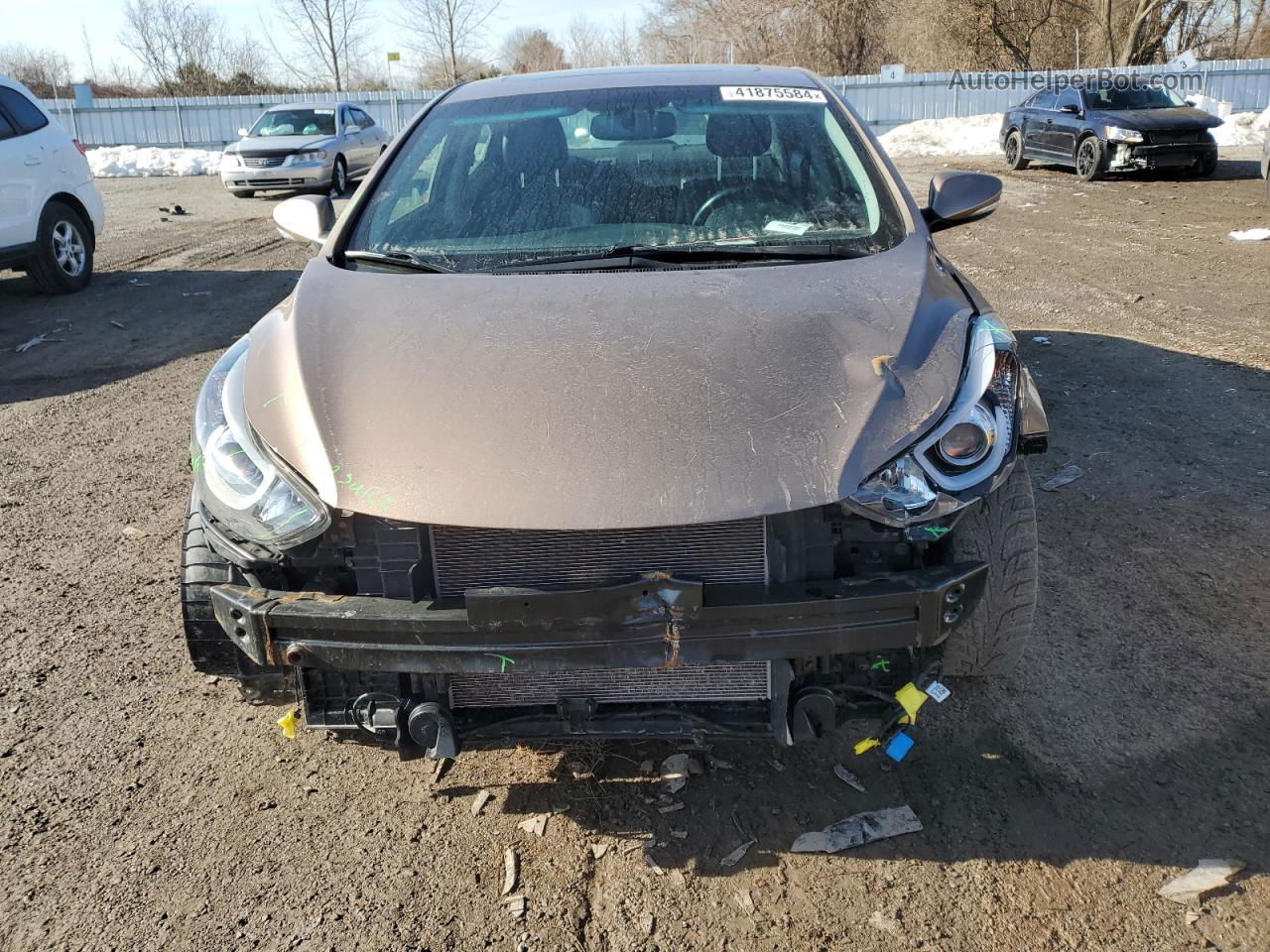 2016 Hyundai Elantra Se Коричневый vin: KMHDH4AHXGU623663