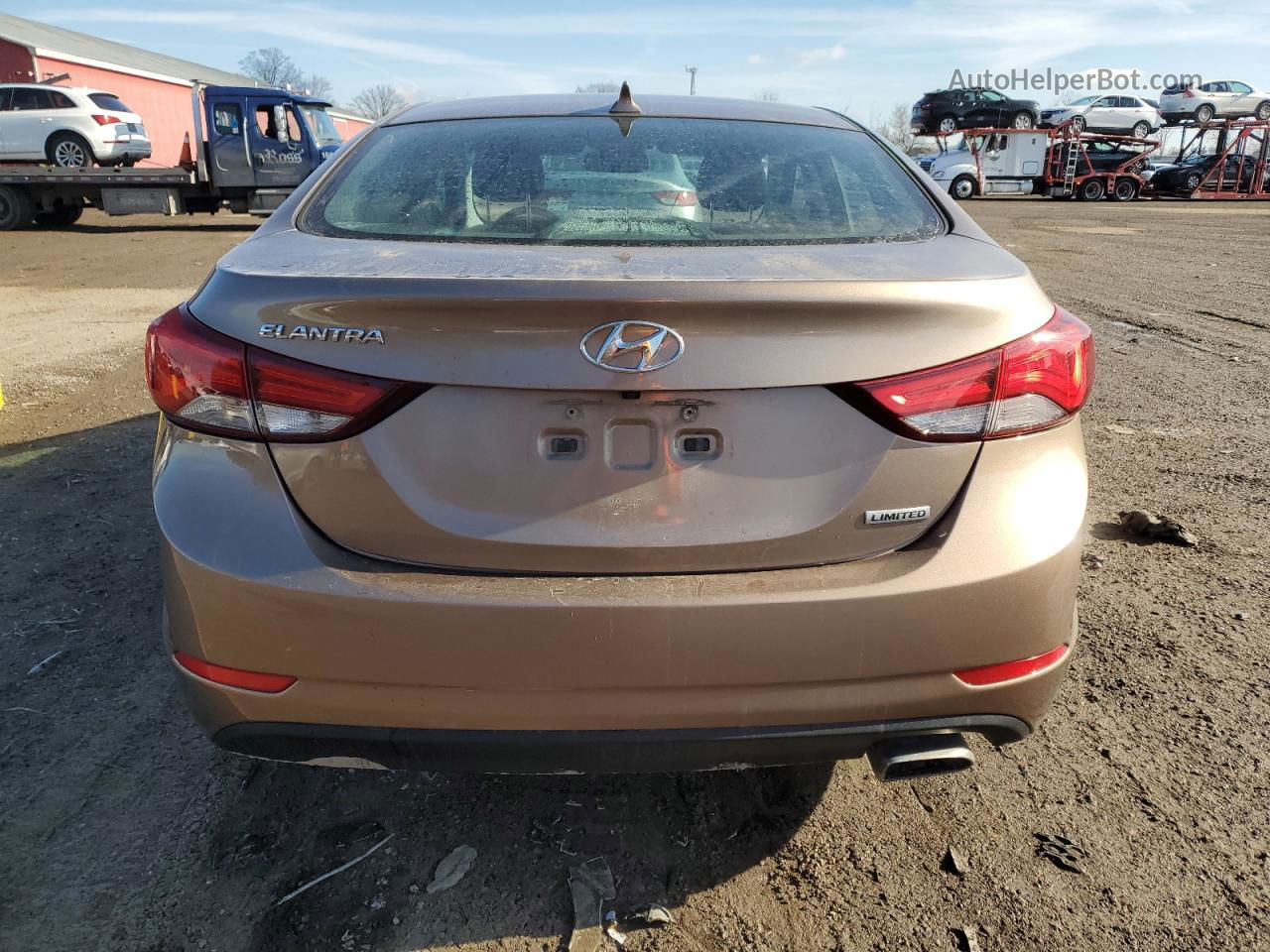 2016 Hyundai Elantra Se Brown vin: KMHDH4AHXGU623663