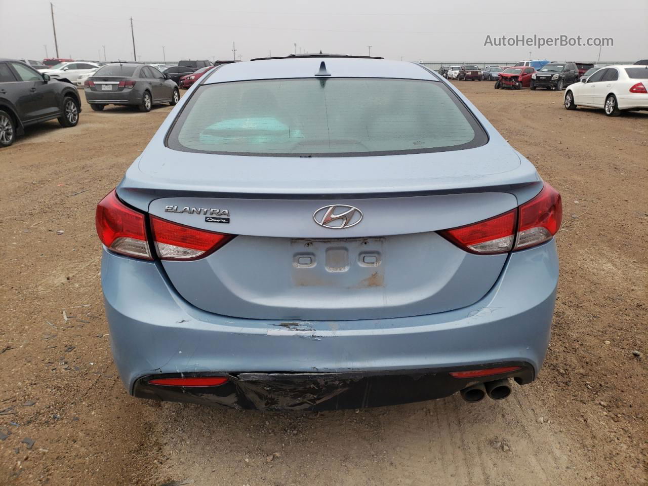 2013 Hyundai Elantra Coupe Gs Blue vin: KMHDH6AE2DU008344