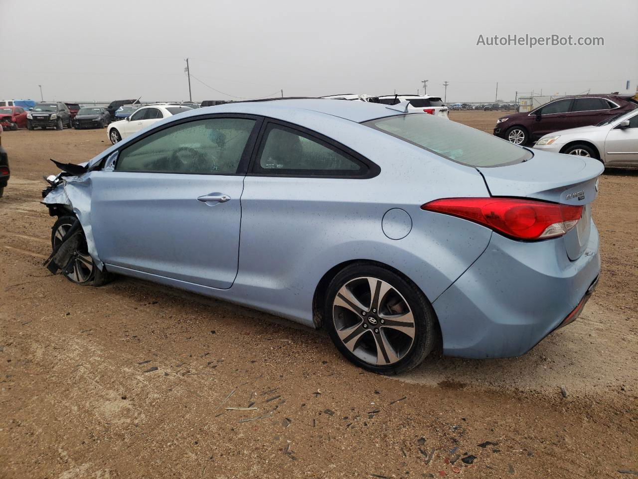 2013 Hyundai Elantra Coupe Gs Blue vin: KMHDH6AE2DU008344