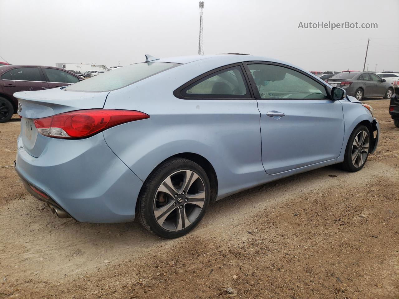 2013 Hyundai Elantra Coupe Gs Blue vin: KMHDH6AE2DU008344