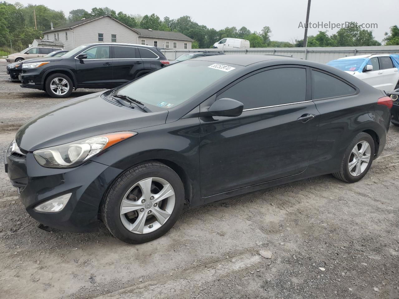 2013 Hyundai Elantra Coupe Gs Черный vin: KMHDH6AE3DU005128