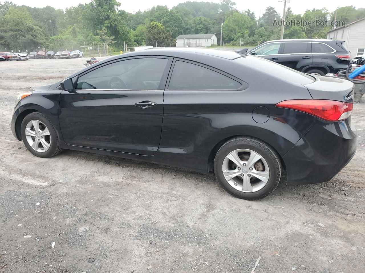 2013 Hyundai Elantra Coupe Gs Black vin: KMHDH6AE3DU005128