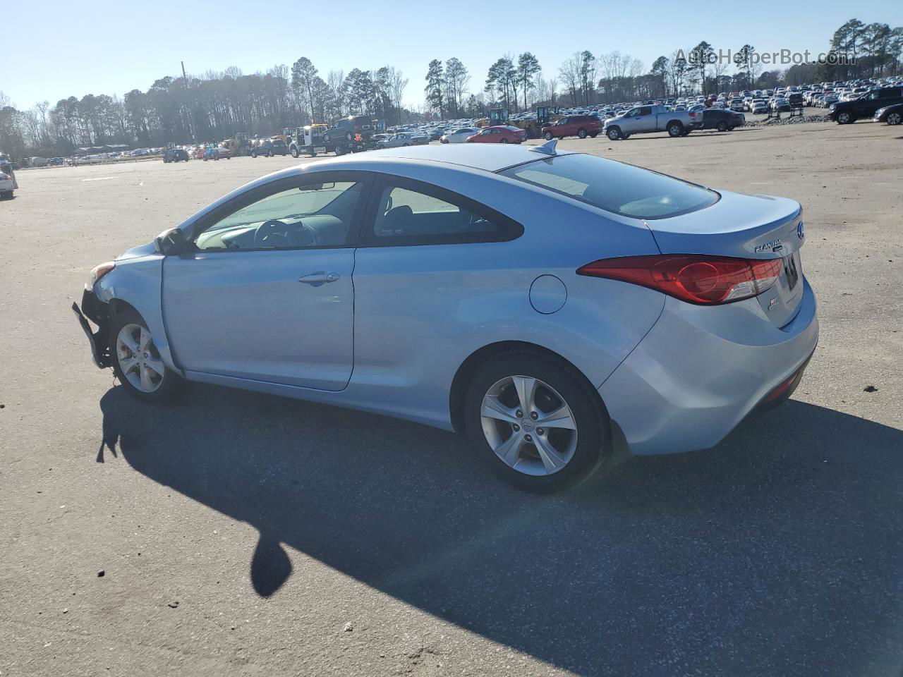 2013 Hyundai Elantra Coupe Gs Blue vin: KMHDH6AE3DU011950