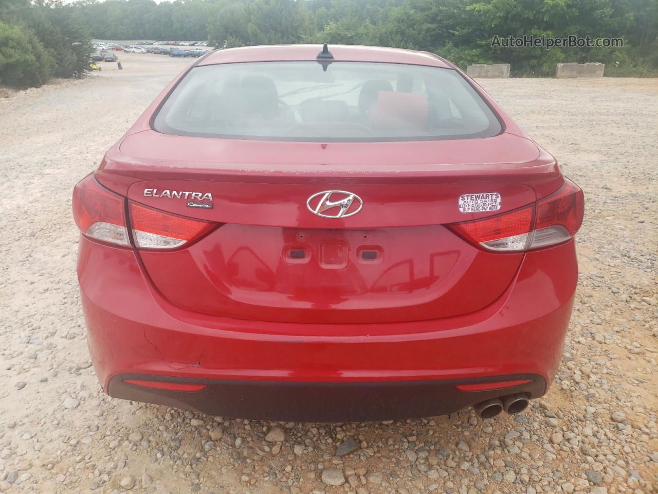 2013 Hyundai Elantra Coupe Gs Red vin: KMHDH6AE4DU009947