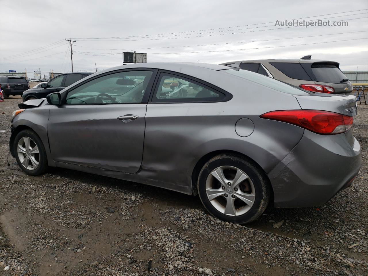 2013 Hyundai Elantra Coupe Gs Серебряный vin: KMHDH6AE7DU006850