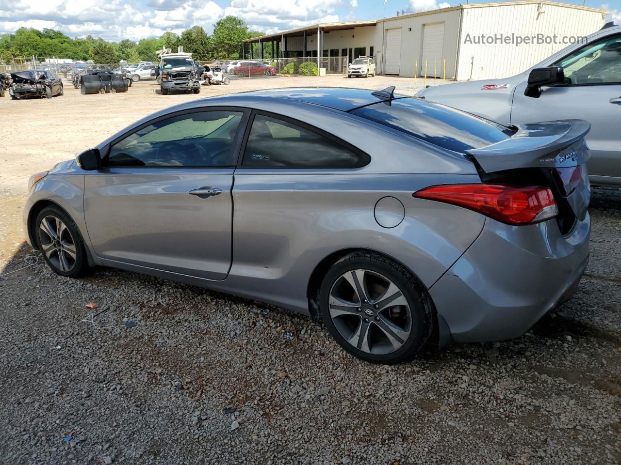 2013 Hyundai Elantra Coupe Gs Gray vin: KMHDH6AE8DU012057