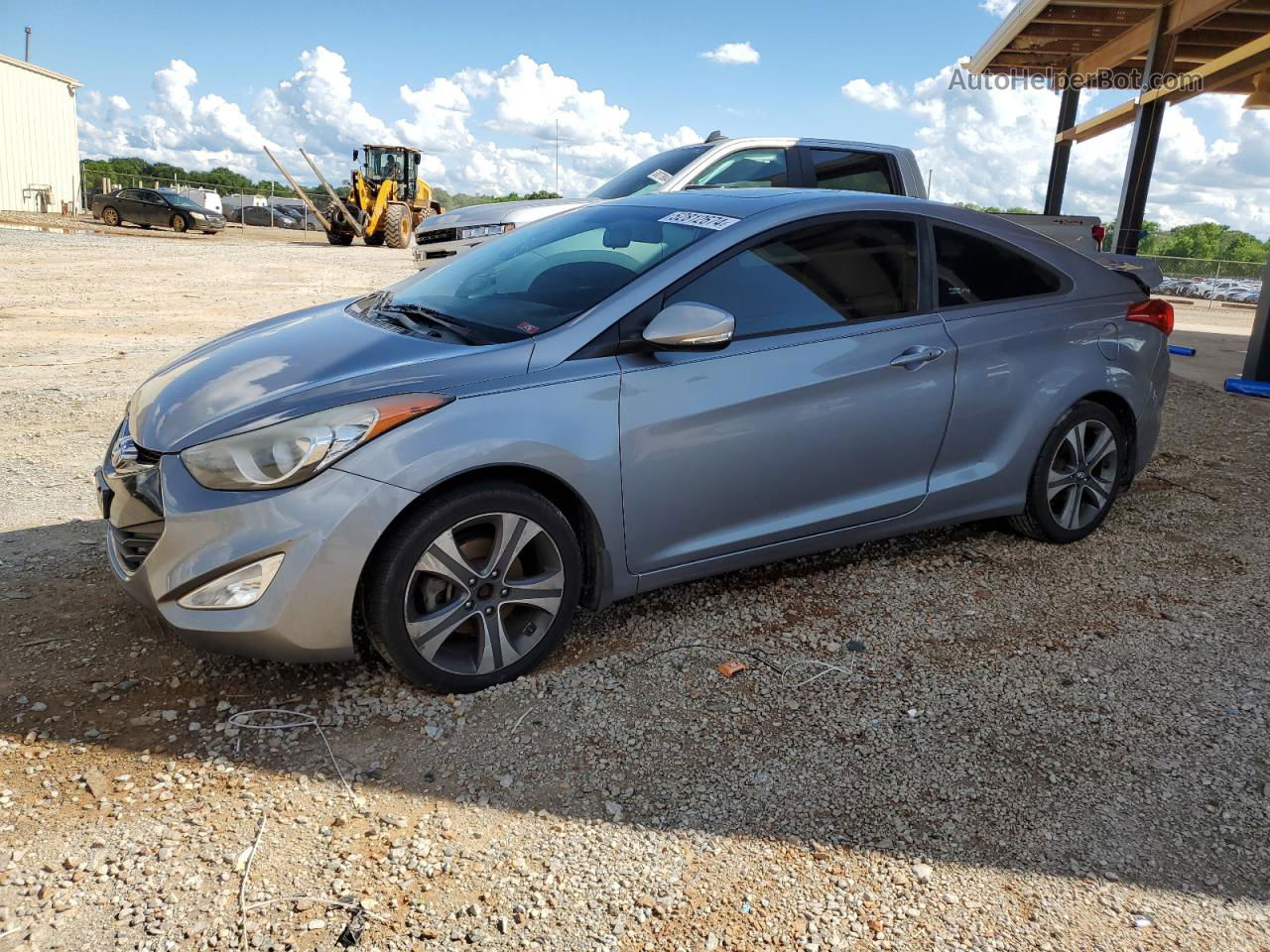 2013 Hyundai Elantra Coupe Gs Gray vin: KMHDH6AE8DU012057