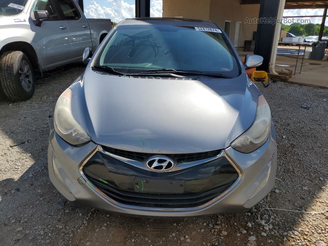 2013 Hyundai Elantra Coupe Gs Gray vin: KMHDH6AE8DU012057