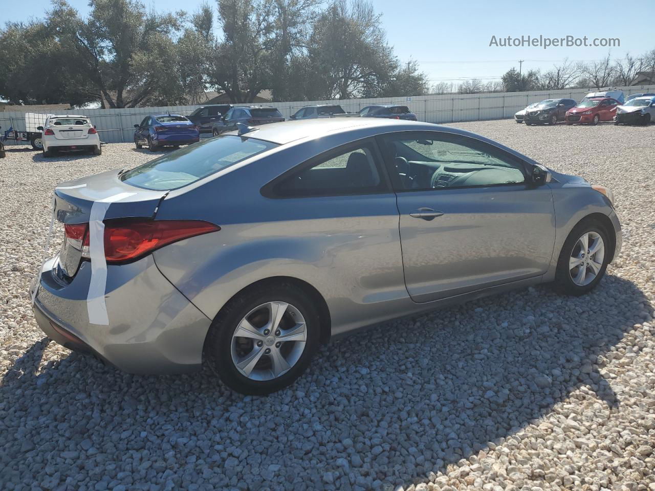 2013 Hyundai Elantra Coupe Gs Gray vin: KMHDH6AE8DU023561