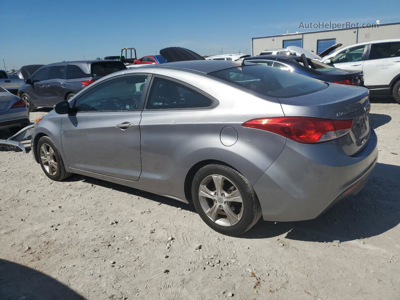 2013 Hyundai Elantra Coupe Gs Silver vin: KMHDH6AE9DU001052