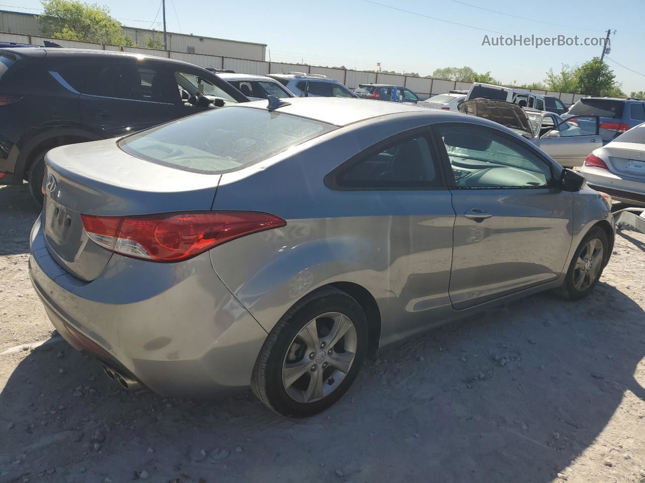 2013 Hyundai Elantra Coupe Gs Серебряный vin: KMHDH6AE9DU001052