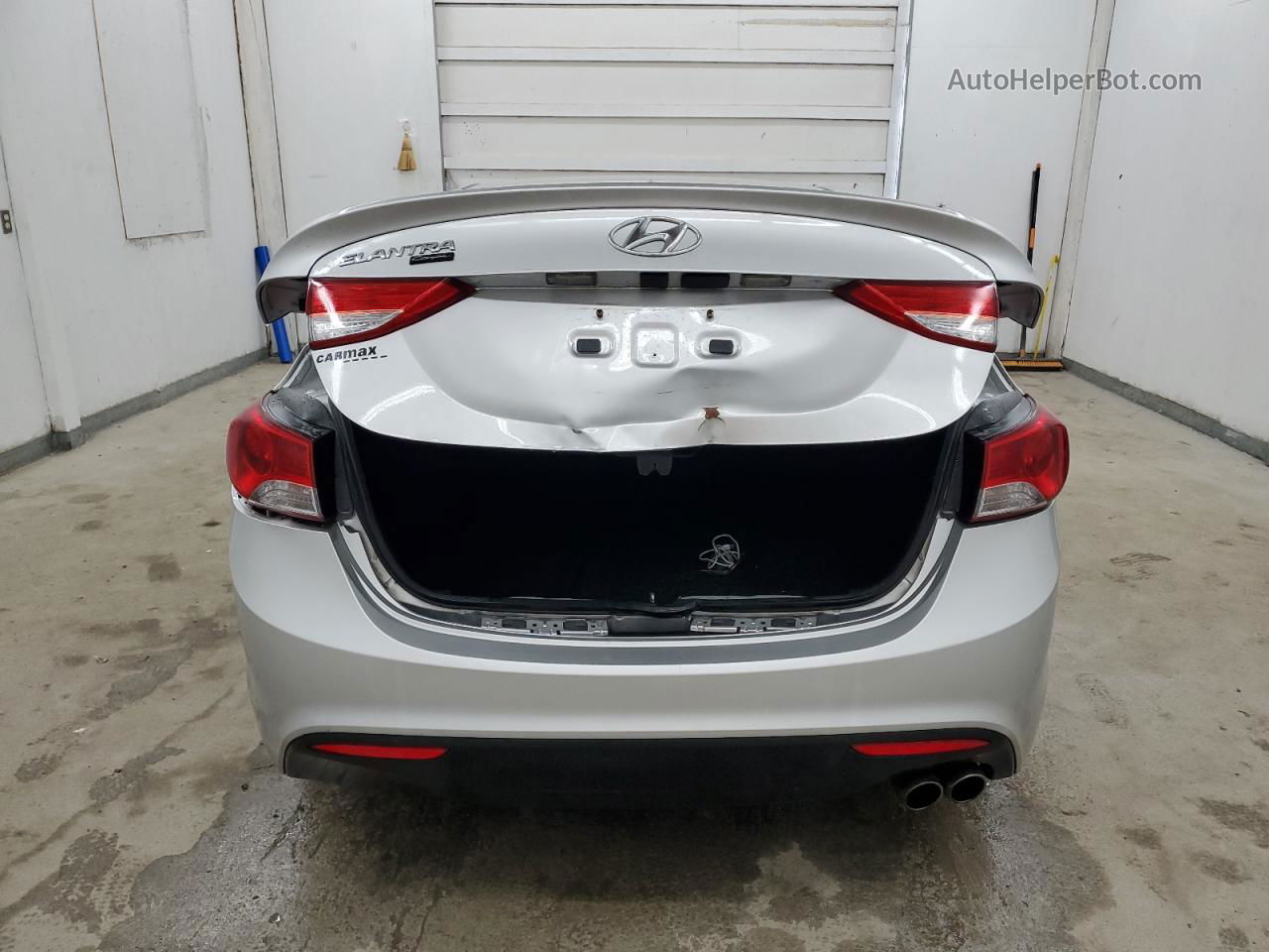 2013 Hyundai Elantra Coupe Gs Silver vin: KMHDH6AE9DU009765