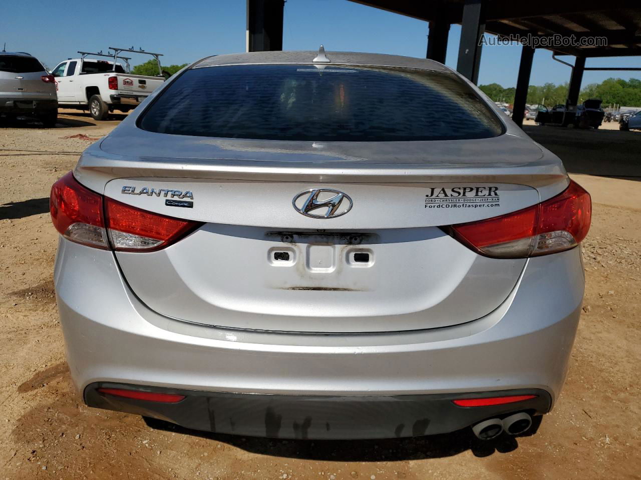 2013 Hyundai Elantra Coupe Gs Silver vin: KMHDH6AEXDU018104