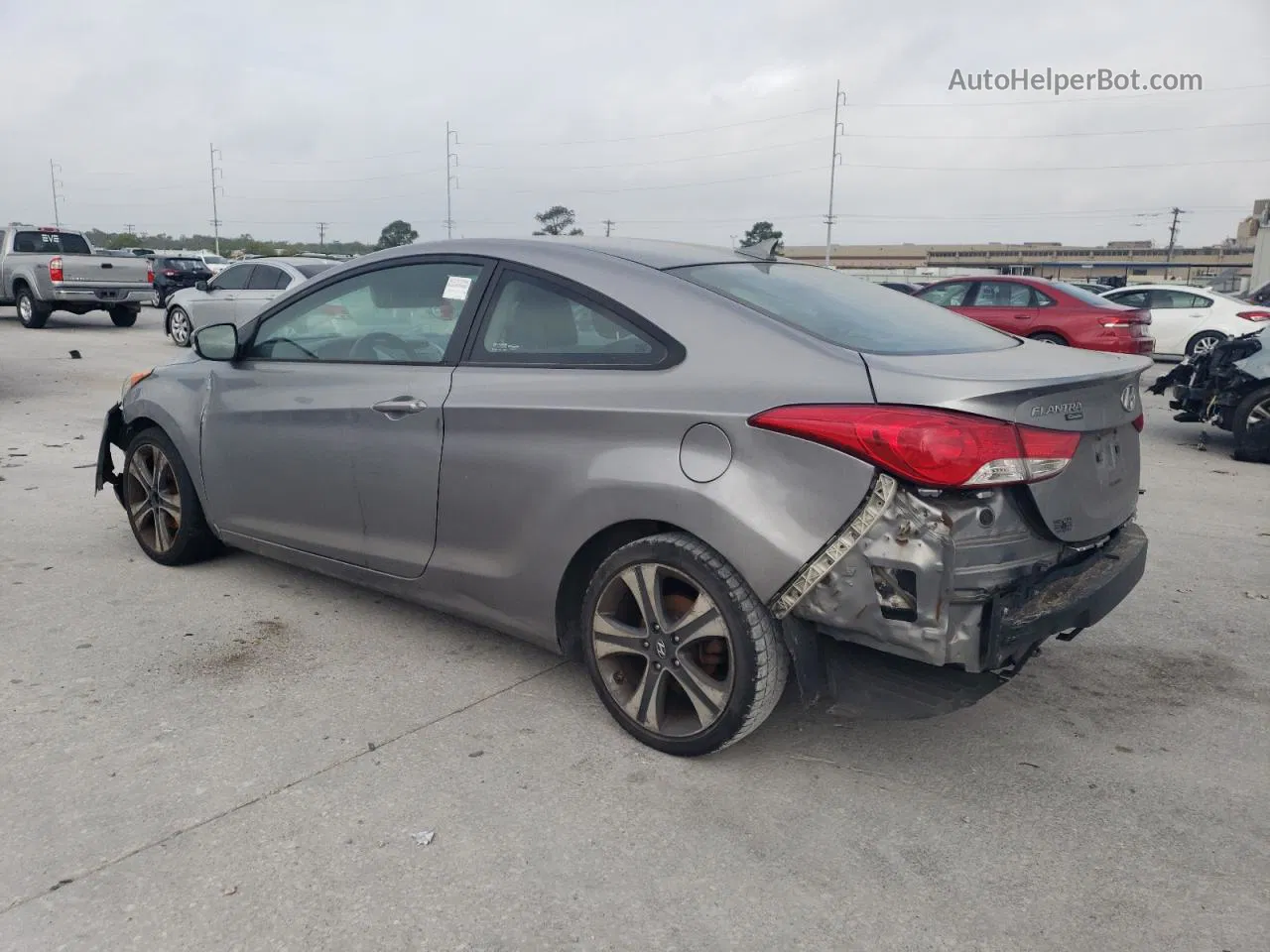 2013 Hyundai Elantra Coupe Gs Silver vin: KMHDH6AEXDU019334