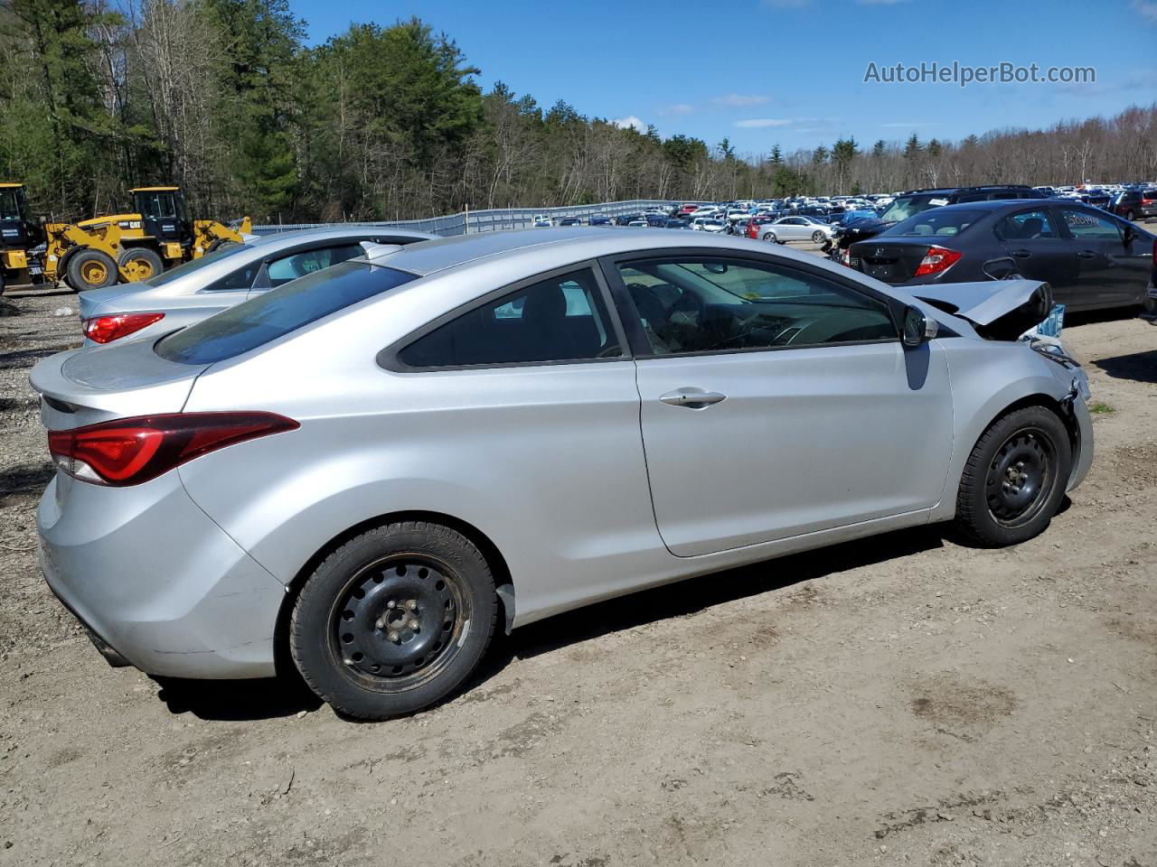 2014 Hyundai Elantra Coupe Gs Серебряный vin: KMHDH6AH0EU024618