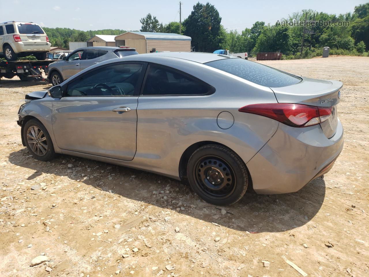 2014 Hyundai Elantra Coupe Gs Gray vin: KMHDH6AH3EU029084