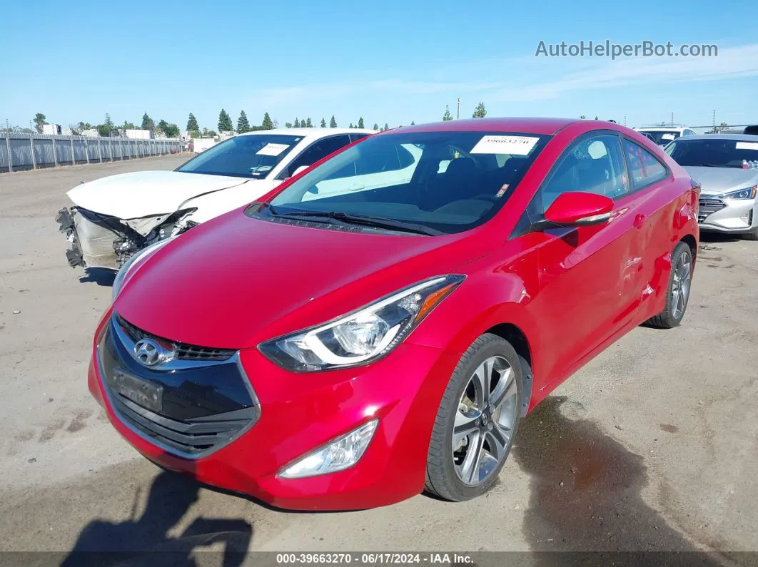 2014 Hyundai Elantra   Red vin: KMHDH6AH5EU026459