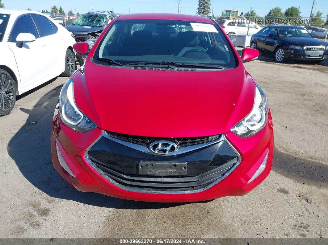 2014 Hyundai Elantra   Red vin: KMHDH6AH5EU026459