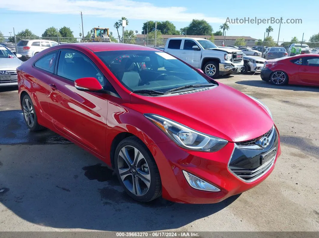 2014 Hyundai Elantra   Red vin: KMHDH6AH5EU026459