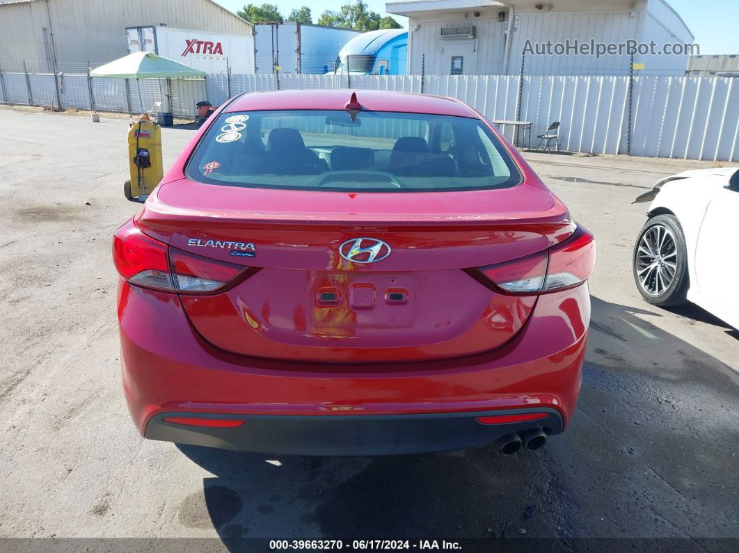 2014 Hyundai Elantra   Red vin: KMHDH6AH5EU026459