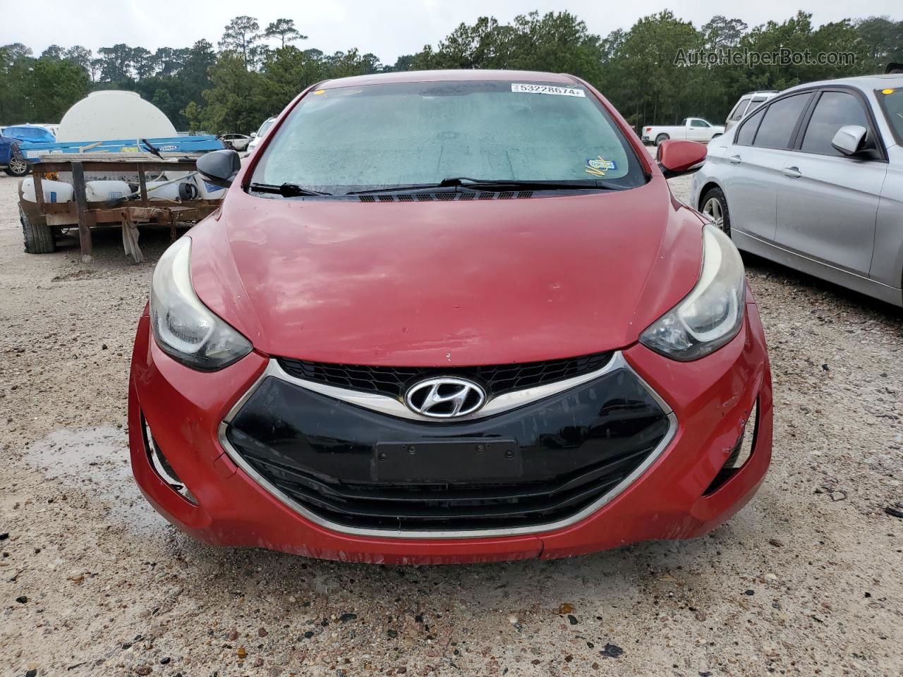 2014 Hyundai Elantra Coupe Gs Maroon vin: KMHDH6AH8EU029128