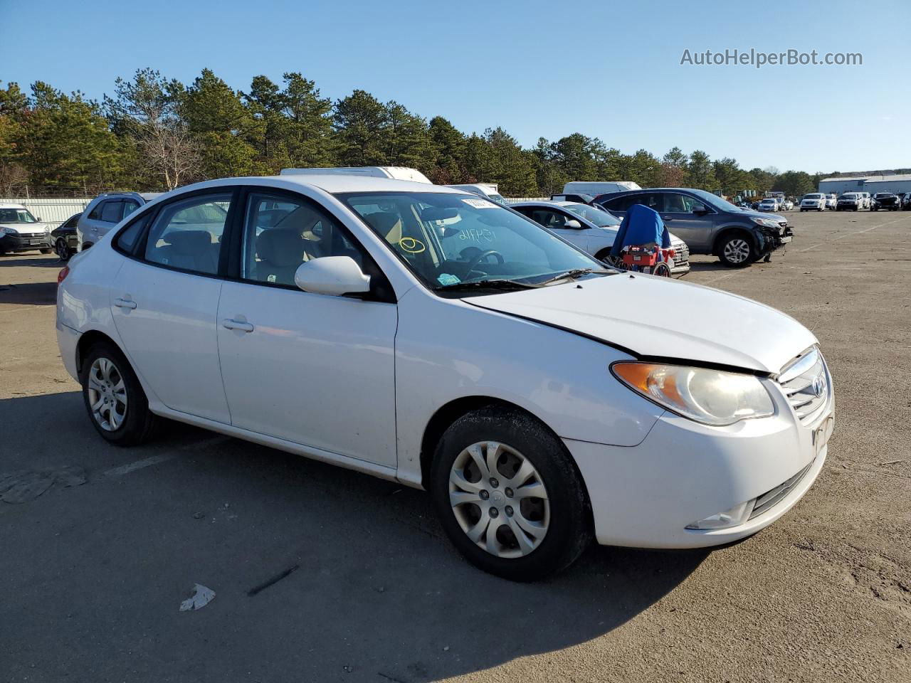 2010 Hyundai Elantra Blue White vin: KMHDU4AD0AU826397